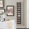 6/9/12-Bottle Rustproof Wall-Mounted Wine Rack