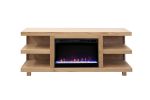 Laurel Canyon 65 inch Fireplace TV Stand for TVs up to 75 inches, Minimal Assembly, Natural Finish