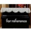 Dustproof White Lace Piano Cover Cloths Floral Rustic Piano Cover Upright Piano Half Cover Towel
