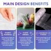 Plastic Produce Bags Roll of 250 pcs, 14" x 20" Clear Plastic Bags for Food Storing and Transporting