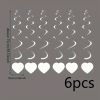 13 Pcs Wedding Decorations Set Include Just Married Garland and 12 Heart Hanging Streamers White Foil Spiral Ceiling Pendent Just Married Photo Banner