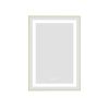 20 x 30 Inch LED Bathroom Mirror with Front and Backlight, Wall Mounted Vanity Mirror with Aluminum Frame, Anti-Fog, Memory, 3 Colors