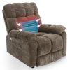 Liyasi Electric Power Lift Recliner Chair with 2 Motors Massage and Heat for Elderly, 3 Positions, 2 Side Pockets, USB Charge Ports