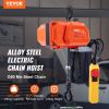 VEVOR Electric Chain Hoist, 330 lbs Load Capacity, 10 ft Lifting Height, 10 ft/min Speed, 120V, Single Phase Overhead Crane with G80 Chain