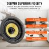 VEVOR 8 Inch in Ceiling Speakers, 200-Watts, Flush Mount Ceiling & in-Wall Speakers System with 8ΩImpedance 89dB Sensitivity