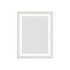 24 x 28 Inch LED Bathroom Mirror with Front and Backlight, Wall Mounted Vanity Mirror with Aluminum Frame, Anti-Fog, Memory, 3 Colors