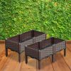 SOGA 2X 80cm Raised Planter Box Vegetable Herb Flower Outdoor Plastic Plants Garden Bed with Legs