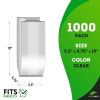 Gusseted Plastic Bread Bags 5.5 x 4.75 x 19, Plastic Bread Storage Bags 1000 Pack, PE 1 Mil Clear Gusseted Plastic Bags, Waterproof Bread Storage Bags