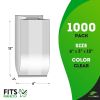 Gusseted Plastic Bread Bags 6 x 3 x 15, Plastic Bread Storage Bags 1000 Pack, PE 1 Mil Clear Gusseted Plastic Bags, Waterproof Bread Storage Bags