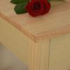 Kitchen Island & Kitchen Cart, Mobile Kitchen Island with Two Lockable Wheels, Rubber Wood Top