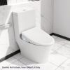 Smart Bidet Toilet Seat with Side Knob Adjustable Heated Seat with Water Temperature and Pressure Adjustment Portable Bidet with Automatic Nozzle Clea