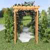 Wooden Arbor, Wedding Arch for Ceremony, Wood Trellis for Plant Climbing, Christmas Decor Pergola for Garden Backyard