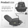 Oversized Power Recliner Chair,270°Swivel Glider Recliner for Nursery, Electric Recliner Sofa with Voice Control, Smart Rocker Chair with Phone Holder