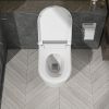 One Piece Smart Toilet With Built-In Bidet, 1.28 GPF Bidet Toilet With Heated Seat Warm Wash, Elongated Bidet Toilet With Self-Clean