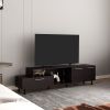 Olmitz tv Stand, 3Doors, 1 Shelf 50" TV Capacity