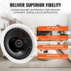 VEVOR 6.5 Inch in Ceiling Speakers, 150-Watts, Flush Mount Ceiling & in-Wall Speakers System with 8ΩImpedance 89dB Sensitivity