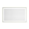 48 x 30 Inch LED Bathroom Mirror with Front and Backlight, Wall Mounted Vanity Mirror with Aluminum Frame, Anti-Fog, Memory, 3 Colors