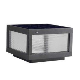 Solar Wall Light With Dimmable LEDs Unavailable Platforms- Temu (Color: black)