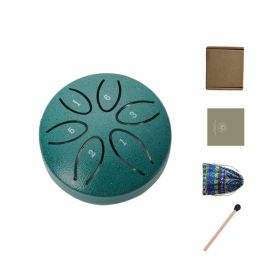 The 3-inch 6-tone Ethereal Drum Is Compact And Portable, With An Ethereal Sound That Can Relieve Stress, Heal And Meditate. It Comes With A Drums (Color: Green)