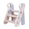 VEVOR Toddler Step Stool, Adjustable 3 Step to 2-Step Kitchen Stool for Kids, Foldable Plastic Standing Tower Leaning Stool with Handles for Kitchen