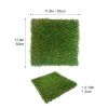 Artificial Grass Turf Tiles Interlocking Set of 35pcs, Fake Grass Tiles Self-draining for Pet Indoor/Outdoor Flooring Decor, 12x12in