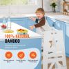 VEVOR Tower Step Stool, 3-Level Height Adjustable Toddler Step Stools for Kids