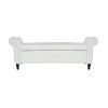 Multifunctional Storage Rectangular PU Leather Sofa Stool for Living Room
